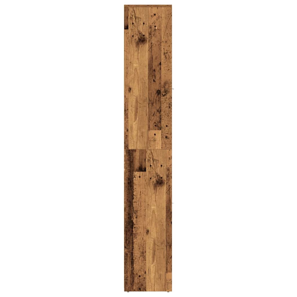 vidaXL Dulap de baie, Lemn vechi, 30x30x183,5 cm, PAL
