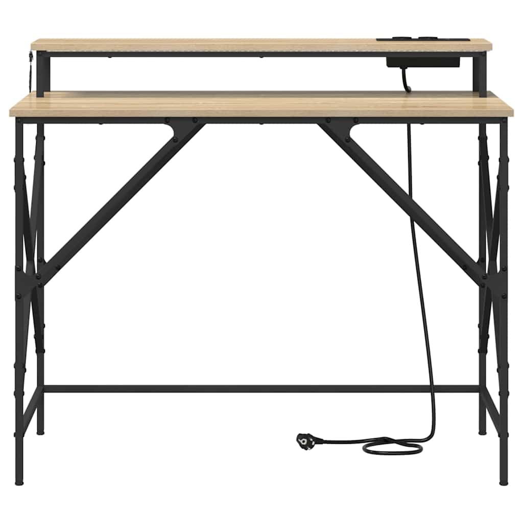 vidaXL Birou Stejar sonoma 100 x 50 x 86.5 cm Lemn compozit