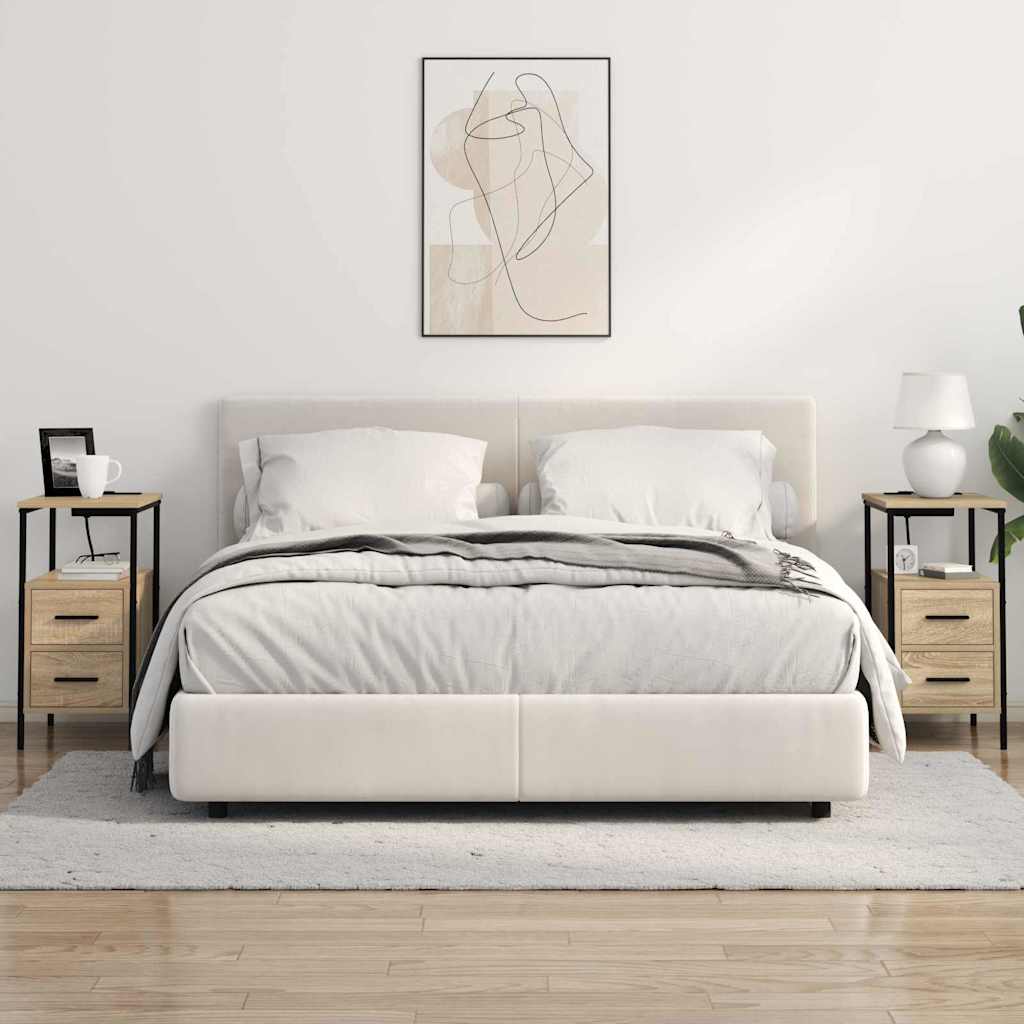 vidaXL Dulap de noapte Stejar sonoma 30 x 48 x 61 cm Lemn compozit vidaXL Dulap de noapte Stejar sonoma 30 x 48 x 61 cm Lemn compozit