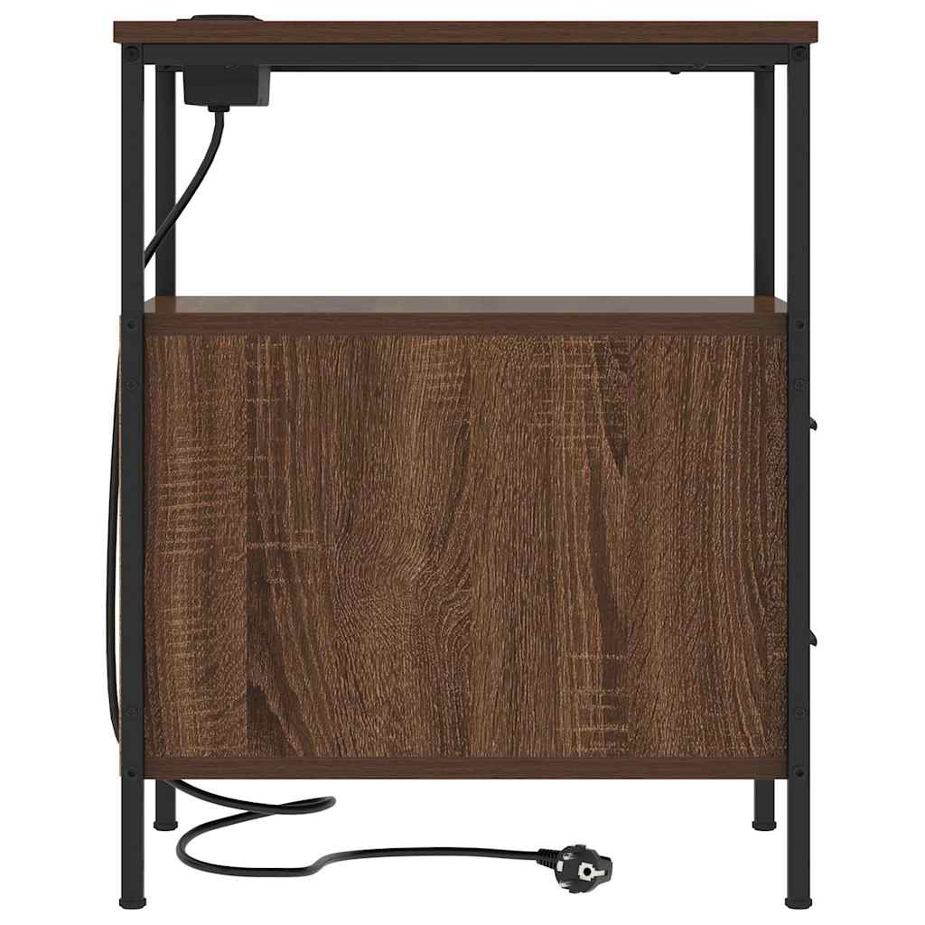 vidaXL Dulap de noapte Stejar brun 30 x 48 x 61 cm Lemn compozit vidaXL Dulap de noapte Stejar brun 30 x 48 x 61 cm Lemn compozit
