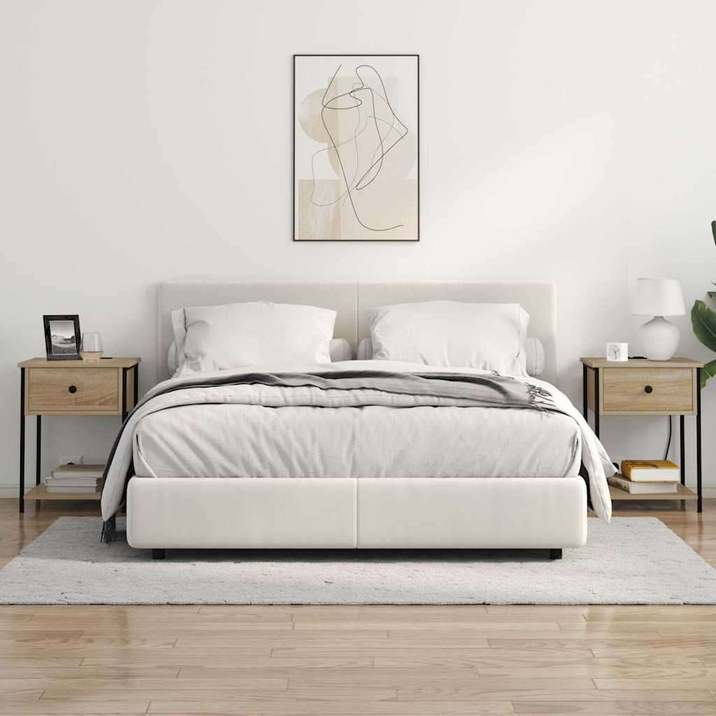 vidaXL Dulap de noapte Stejar sonoma 42 x 41 x 56 cm Lemn compozit vidaXL Dulap de noapte Stejar sonoma 42 x 41 x 56 cm Lemn compozit