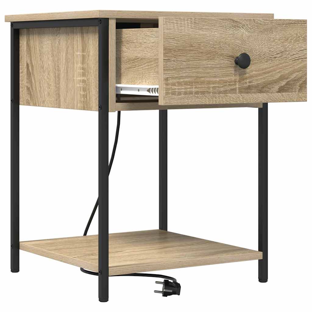 vidaXL Dulap de noapte Stejar sonoma 42 x 41 x 56 cm Lemn compozit vidaXL Dulap de noapte Stejar sonoma 42 x 41 x 56 cm Lemn compozit