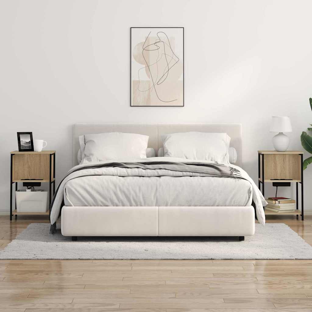 vidaXL Dulap de noapte Stejar sonoma 38 x 31 x 61 cm Lemn compozit vidaXL Dulap de noapte Stejar sonoma 38 x 31 x 61 cm Lemn compozit