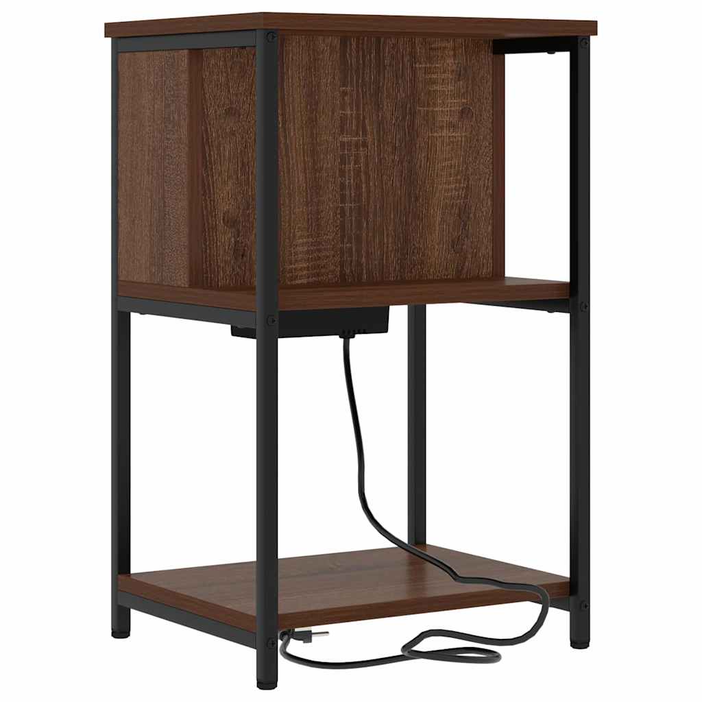 vidaXL Dulap de noapte Stejar brun 38 x 31 x 61 cm Lemn compozit vidaXL Dulap de noapte Stejar brun 38 x 31 x 61 cm Lemn compozit