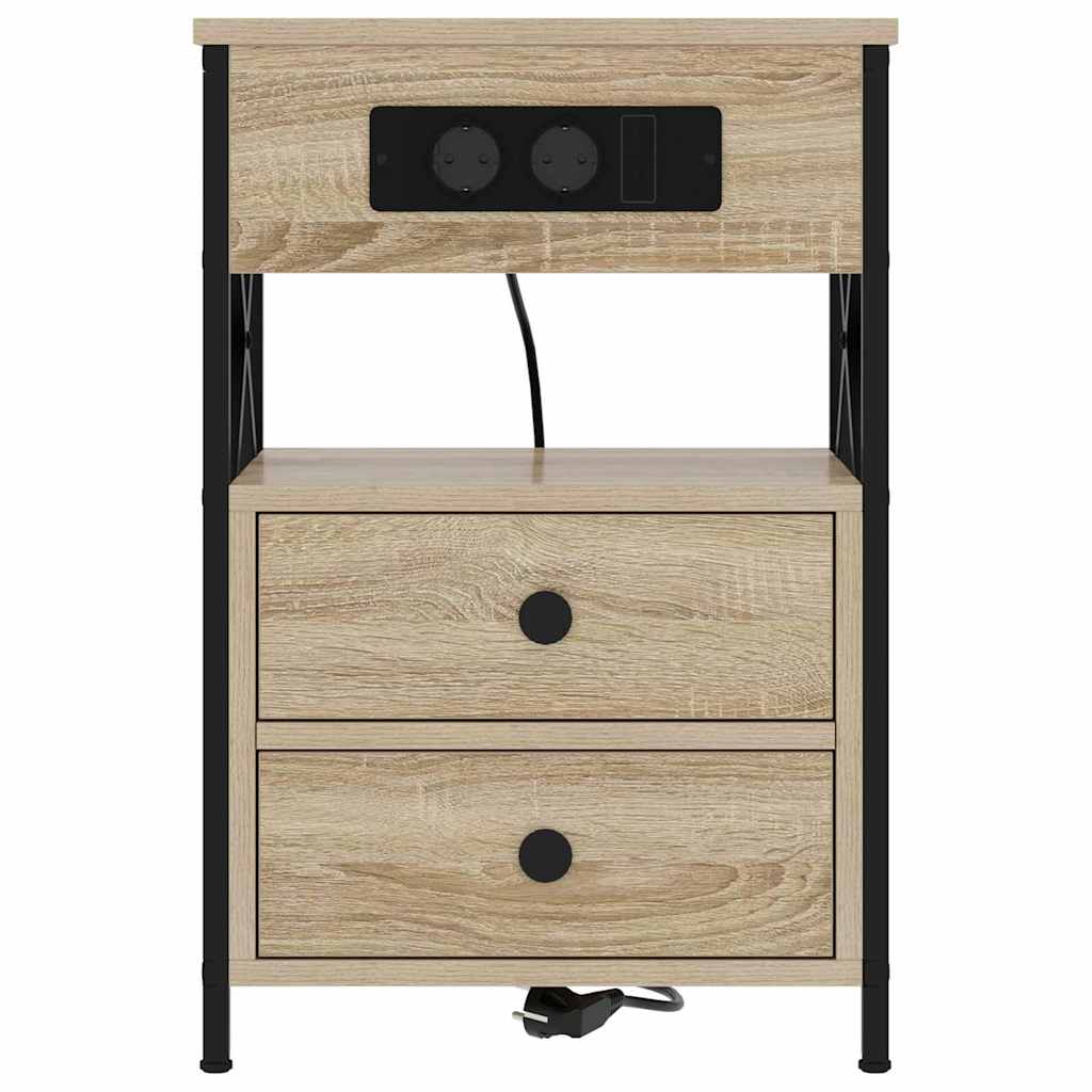 vidaXL Dulap de noapte Stejar sonoma 40 x 31 x 60 cm Lemn compozit vidaXL Dulap de noapte Stejar sonoma 40 x 31 x 60 cm Lemn compozit