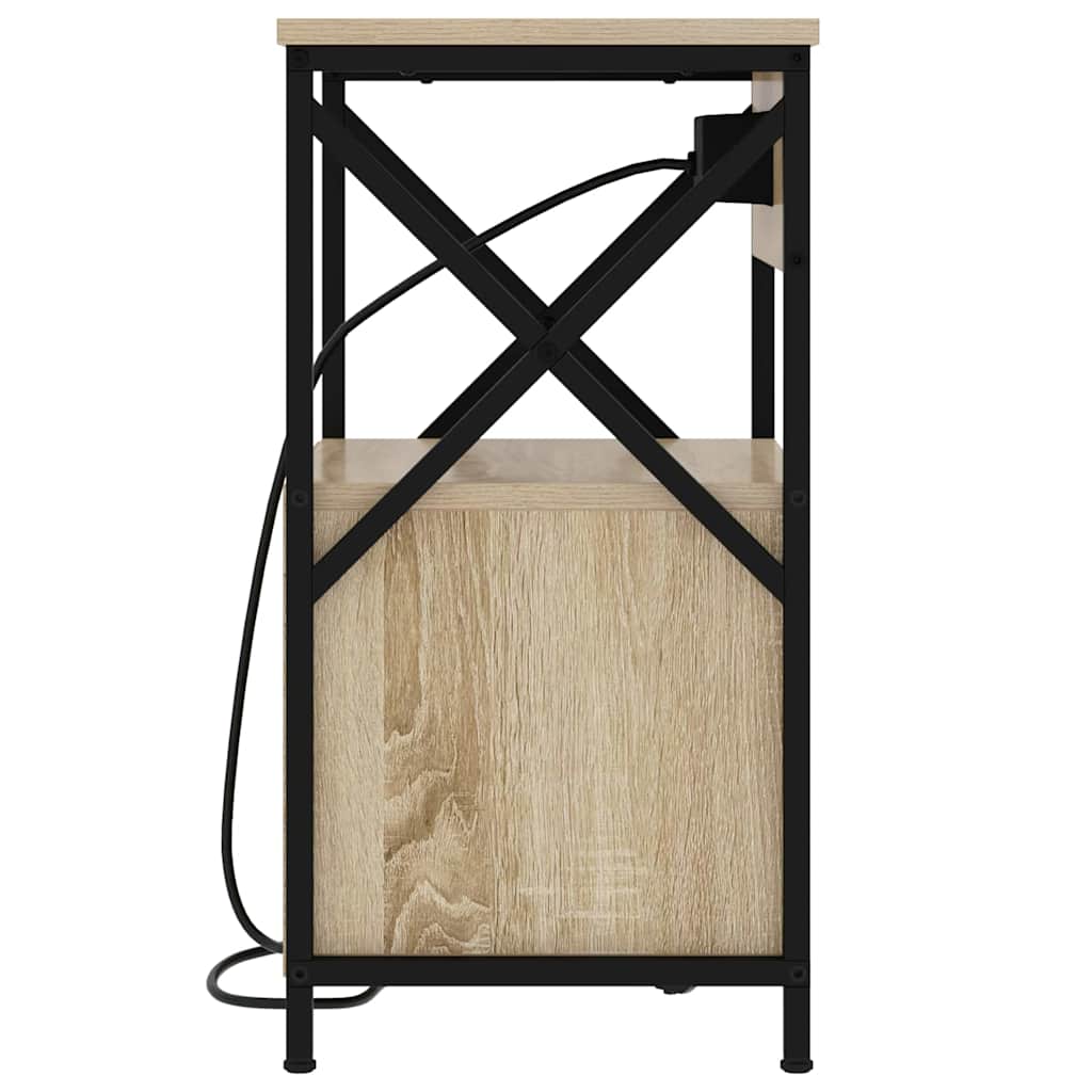vidaXL Dulap de noapte Stejar sonoma 40 x 31 x 60 cm Lemn compozit vidaXL Dulap de noapte Stejar sonoma 40 x 31 x 60 cm Lemn compozit