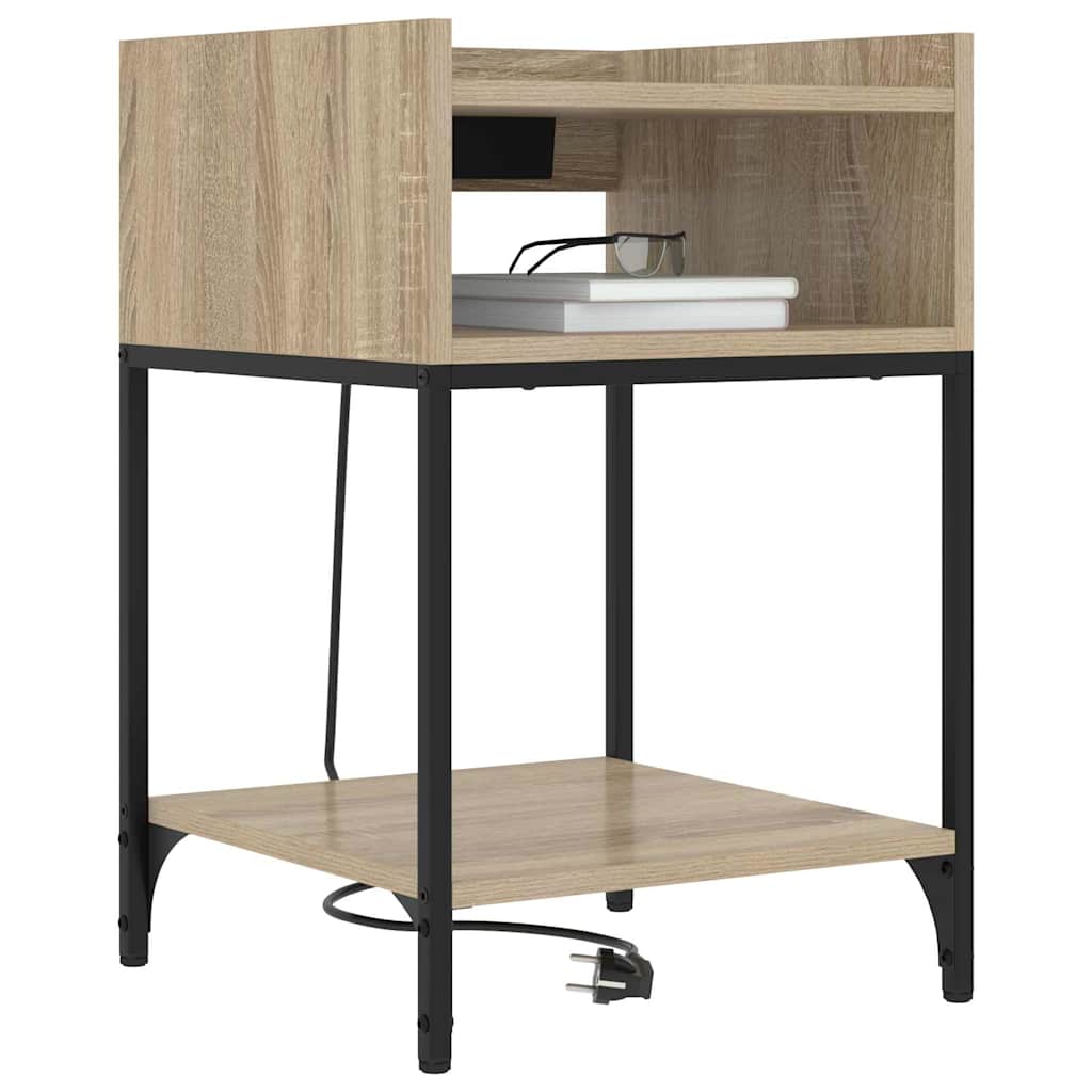 vidaXL Dulap de noapte Stejar sonoma 40 x 40 x 61 cm Lemn compozit vidaXL Dulap de noapte Stejar sonoma 40 x 40 x 61 cm Lemn compozit
