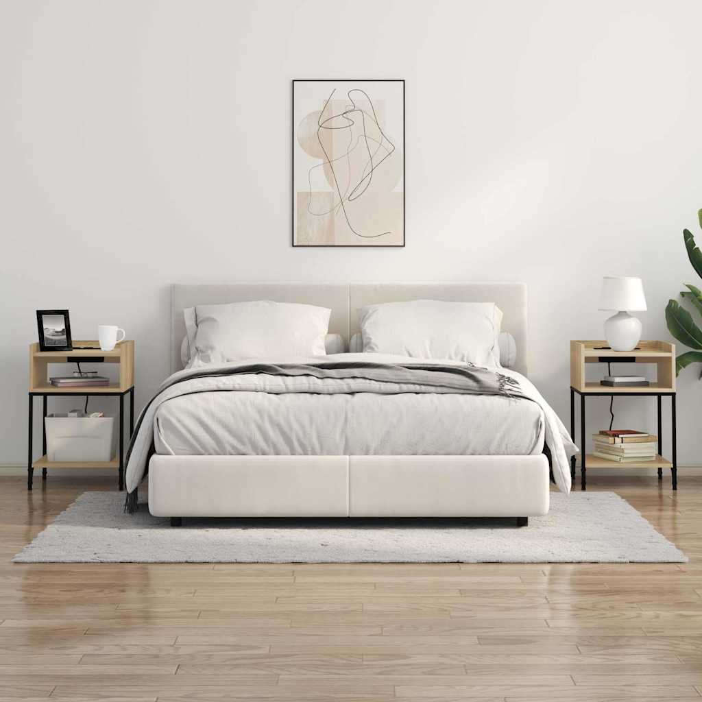 vidaXL Dulap de noapte Stejar sonoma 40 x 40 x 61 cm Lemn compozit vidaXL Dulap de noapte Stejar sonoma 40 x 40 x 61 cm Lemn compozit