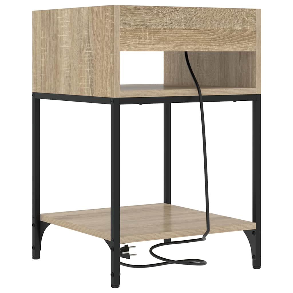 vidaXL Dulap de noapte Stejar sonoma 40 x 40 x 61 cm Lemn compozit vidaXL Dulap de noapte Stejar sonoma 40 x 40 x 61 cm Lemn compozit