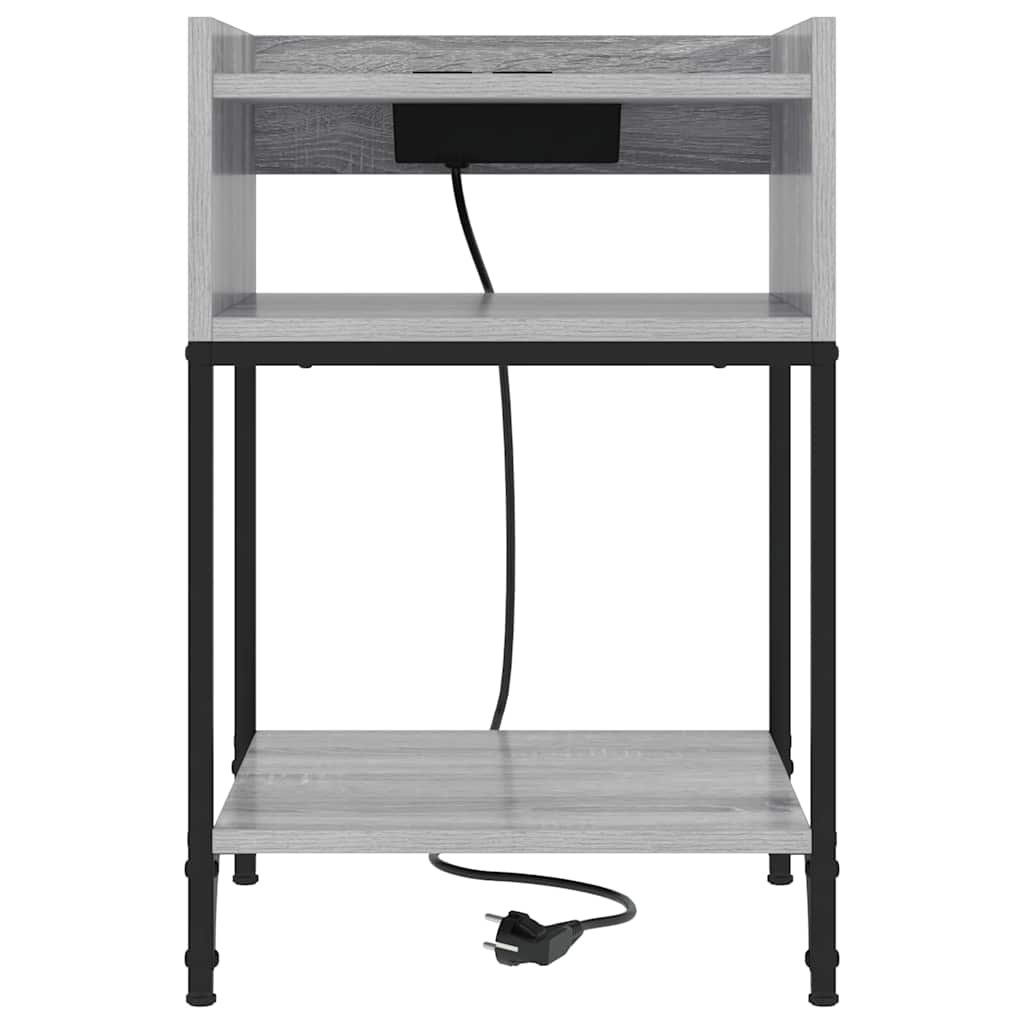 vidaXL Dulap de noapte sonoma gri 40 x 40 x 61 cm Lemn compozit vidaXL Dulap de noapte sonoma gri 40 x 40 x 61 cm Lemn compozit