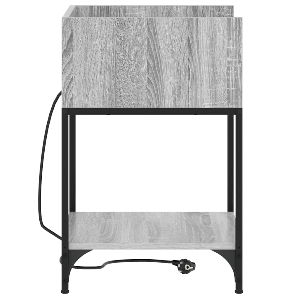vidaXL Dulap de noapte sonoma gri 40 x 40 x 61 cm Lemn compozit vidaXL Dulap de noapte sonoma gri 40 x 40 x 61 cm Lemn compozit