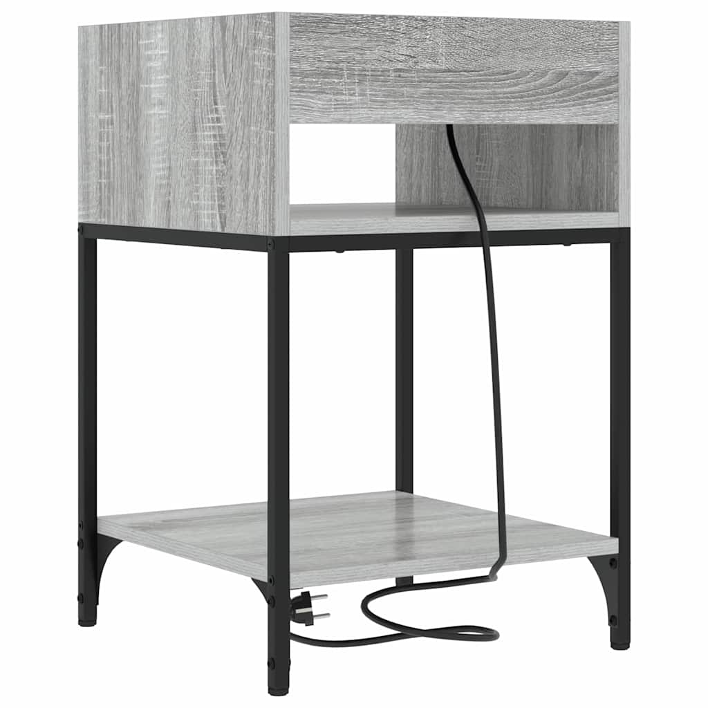 vidaXL Dulap de noapte sonoma gri 40 x 40 x 61 cm Lemn compozit vidaXL Dulap de noapte sonoma gri 40 x 40 x 61 cm Lemn compozit