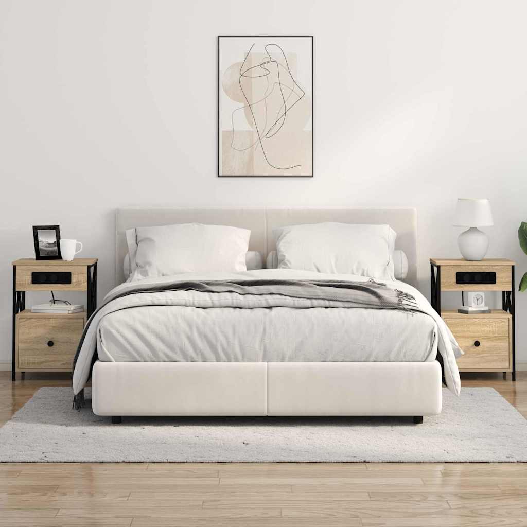 vidaXL Dulap de noapte Stejar sonoma 40 x 31 x 60 cm Lemn compozit vidaXL Dulap de noapte Stejar sonoma 40 x 31 x 60 cm Lemn compozit