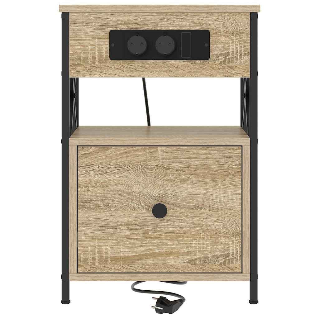 vidaXL Dulap de noapte Stejar sonoma 40 x 31 x 60 cm Lemn compozit vidaXL Dulap de noapte Stejar sonoma 40 x 31 x 60 cm Lemn compozit