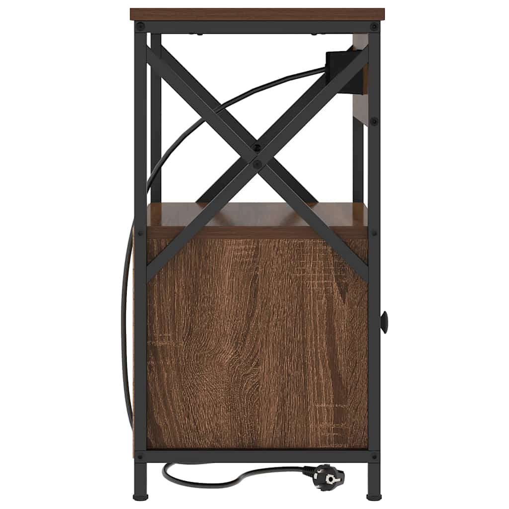 vidaXL Dulap de noapte Stejar brun 40 x 31 x 60 cm Lemn compozit vidaXL Dulap de noapte Stejar brun 40 x 31 x 60 cm Lemn compozit