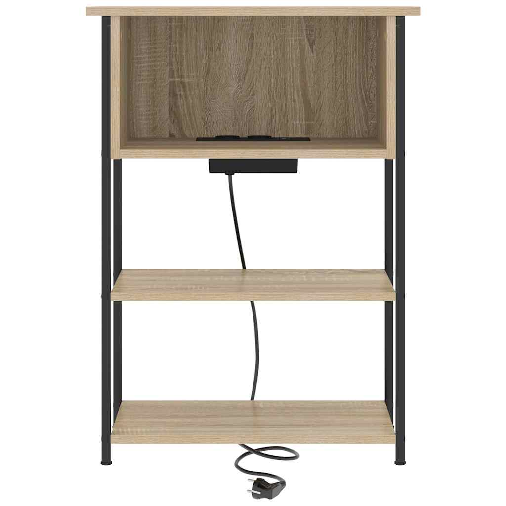 vidaXL Dulap de noapte Stejar sonoma 55 x 31 x 76 cm Lemn compozit vidaXL Dulap de noapte Stejar sonoma 55 x 31 x 76 cm Lemn compozit