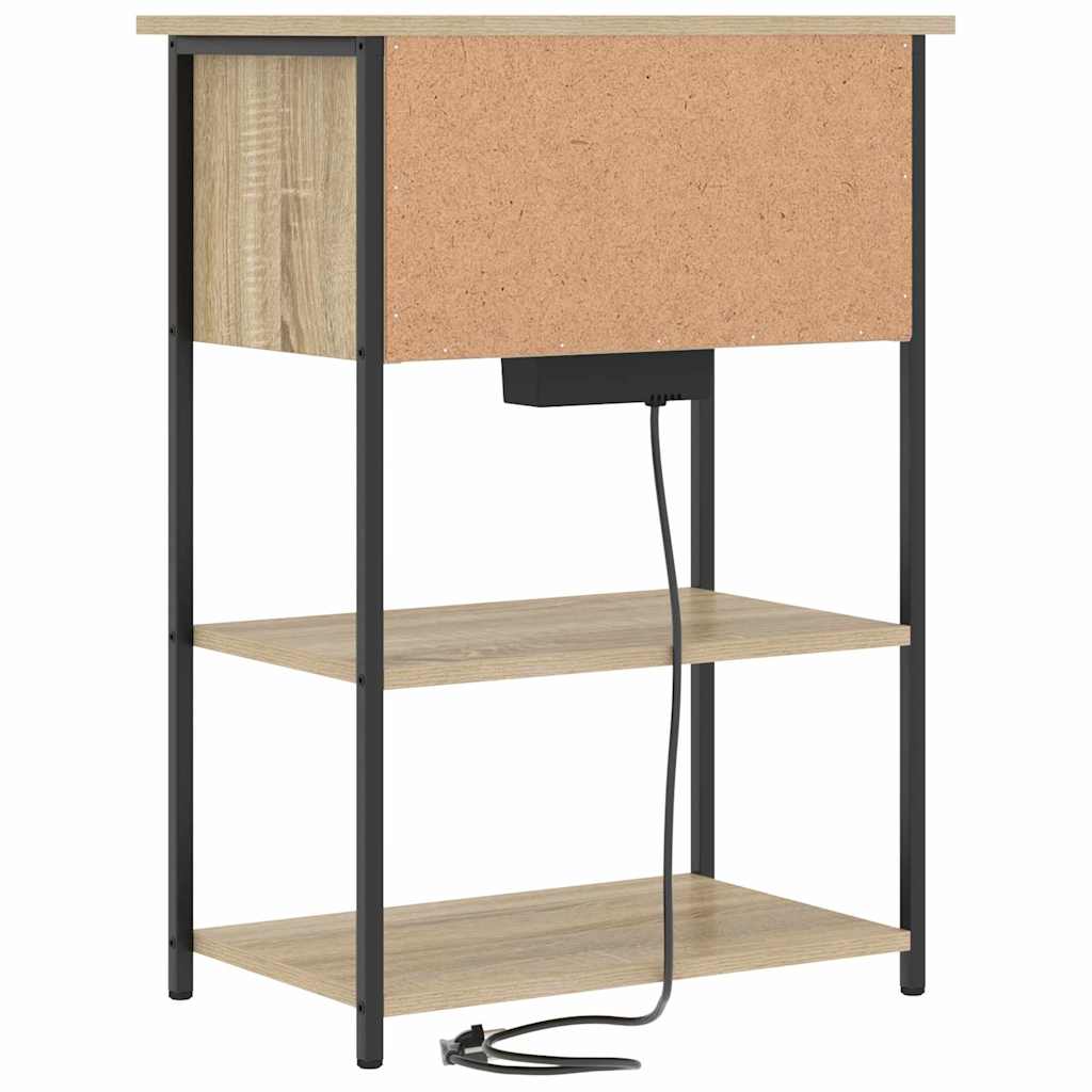 vidaXL Dulap de noapte Stejar sonoma 55 x 31 x 76 cm Lemn compozit vidaXL Dulap de noapte Stejar sonoma 55 x 31 x 76 cm Lemn compozit