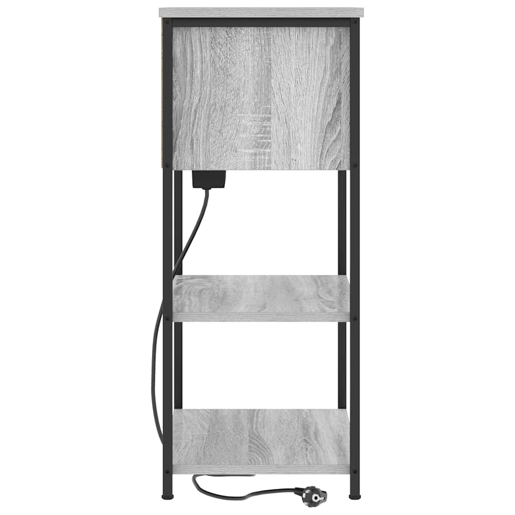 vidaXL Dulap de noapte sonoma gri 55 x 31 x 76 cm Lemn compozit vidaXL Dulap de noapte sonoma gri 55 x 31 x 76 cm Lemn compozit