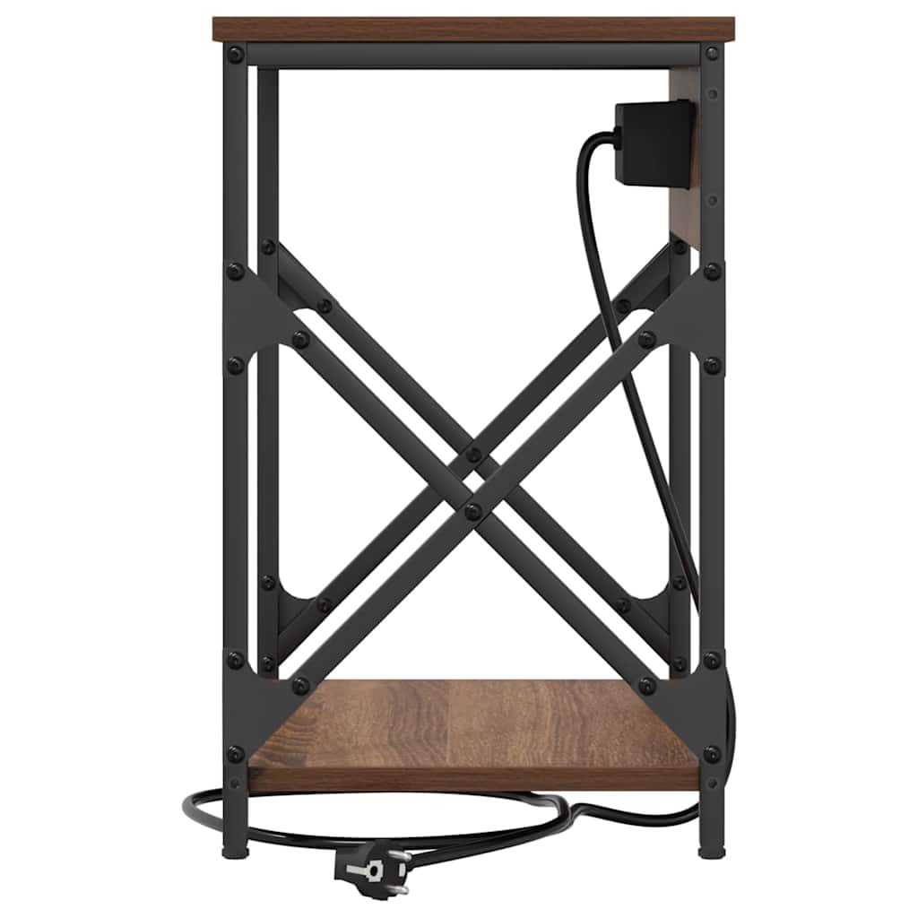 vidaXL Dulap de noapte Stejar brun 41 x 31 x 51 cm Lemn compozit vidaXL Dulap de noapte Stejar brun 41 x 31 x 51 cm Lemn compozit