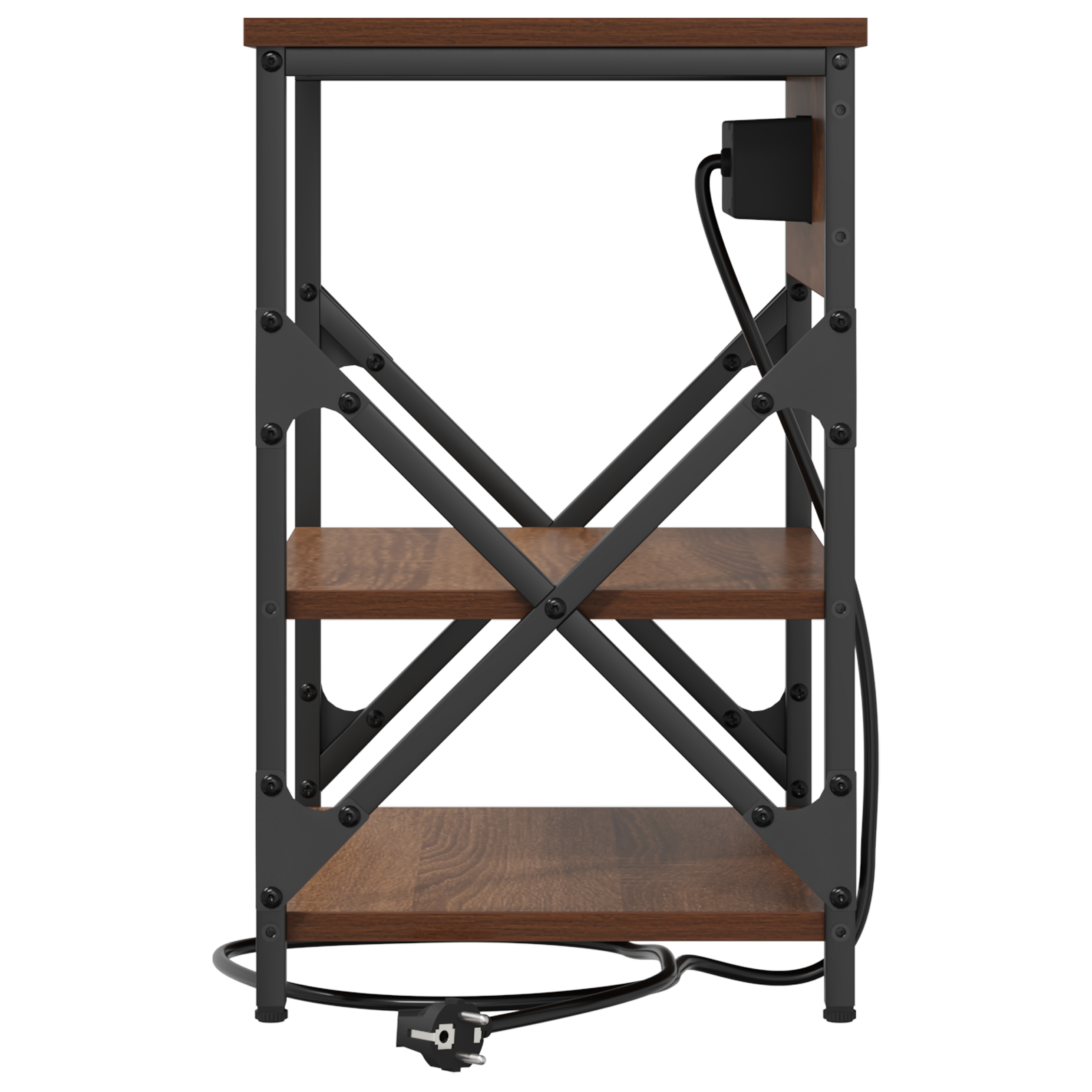 vidaXL Cabinet de noptiere cu stație de încărcare 2 pcs Stejar brun vidaXL Cabinet de noptiere cu stație de încărcare 2 pcs Stejar brun