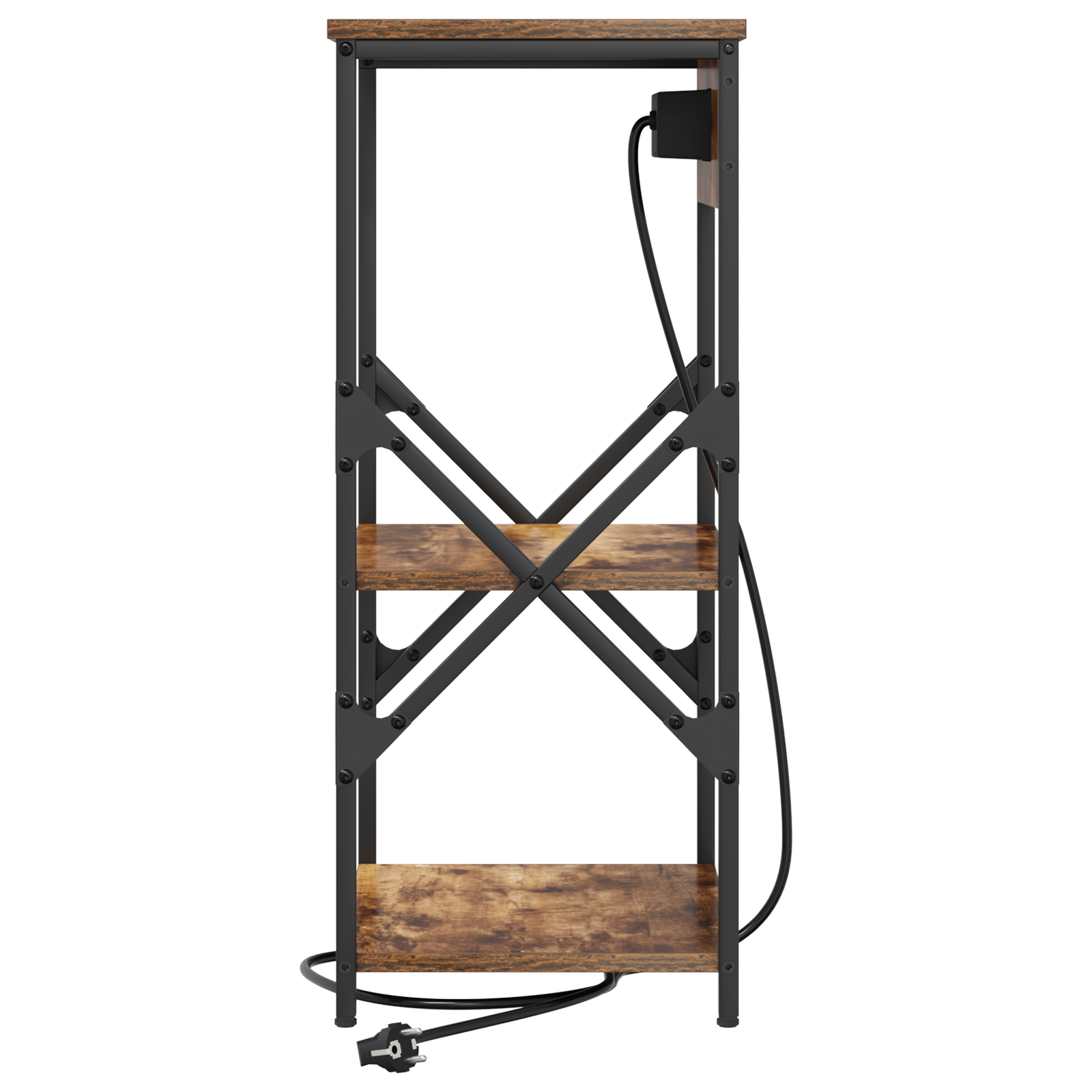 vidaXL Dulap de noapte Stejar afumat 41 x 31 x 76 cm Lemn compozit