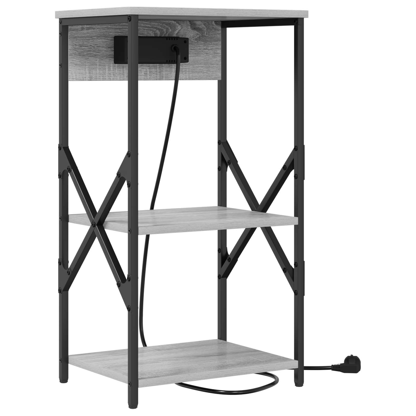 vidaXL Dulap de noapte sonoma gri 41 x 31 x 76 cm Lemn compozit vidaXL Dulap de noapte sonoma gri 41 x 31 x 76 cm Lemn compozit