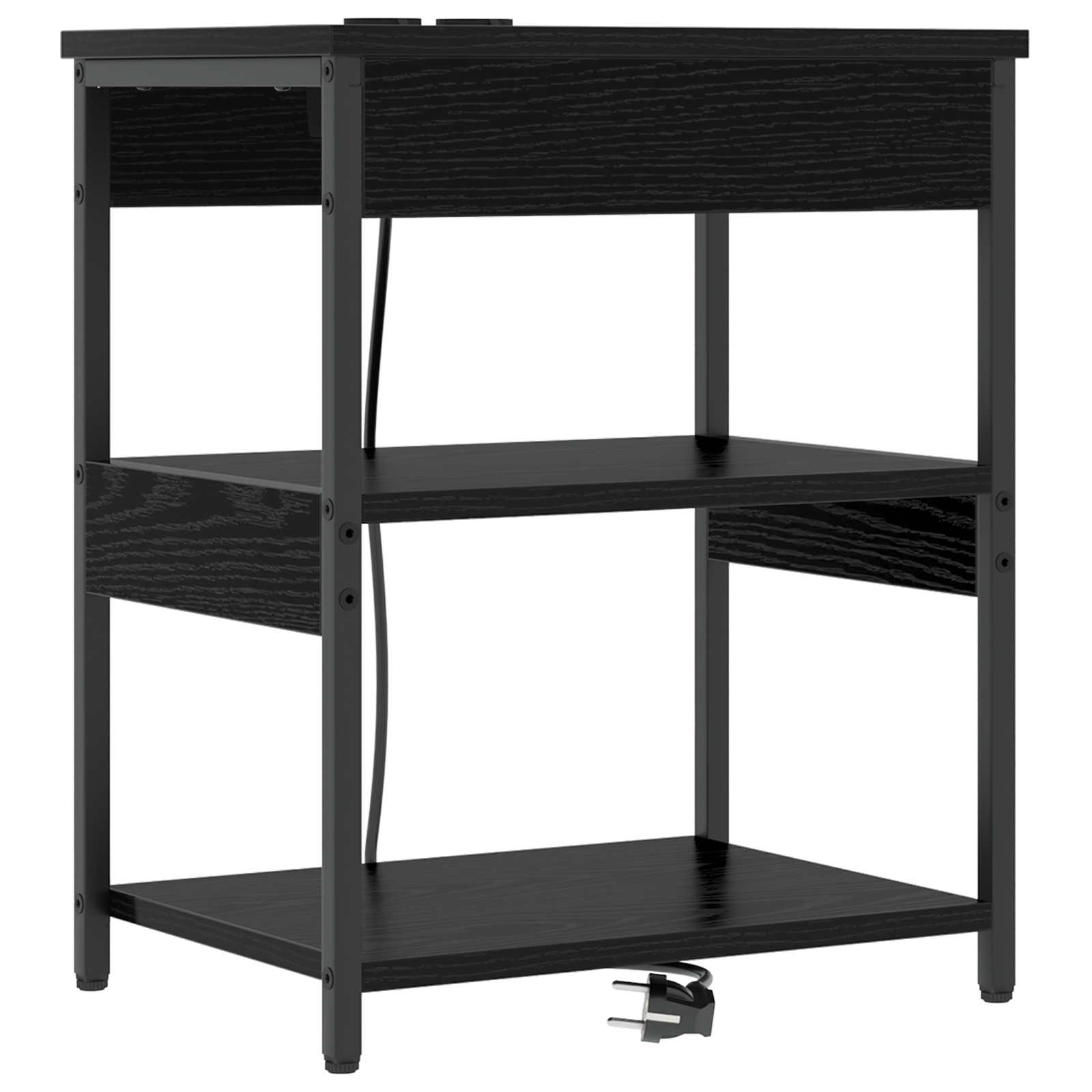 vidaXL Dulap de noapte Stejar negru 41 x 31 x 51 cm Lemn compozit vidaXL Dulap de noapte Stejar negru 41 x 31 x 51 cm Lemn compozit