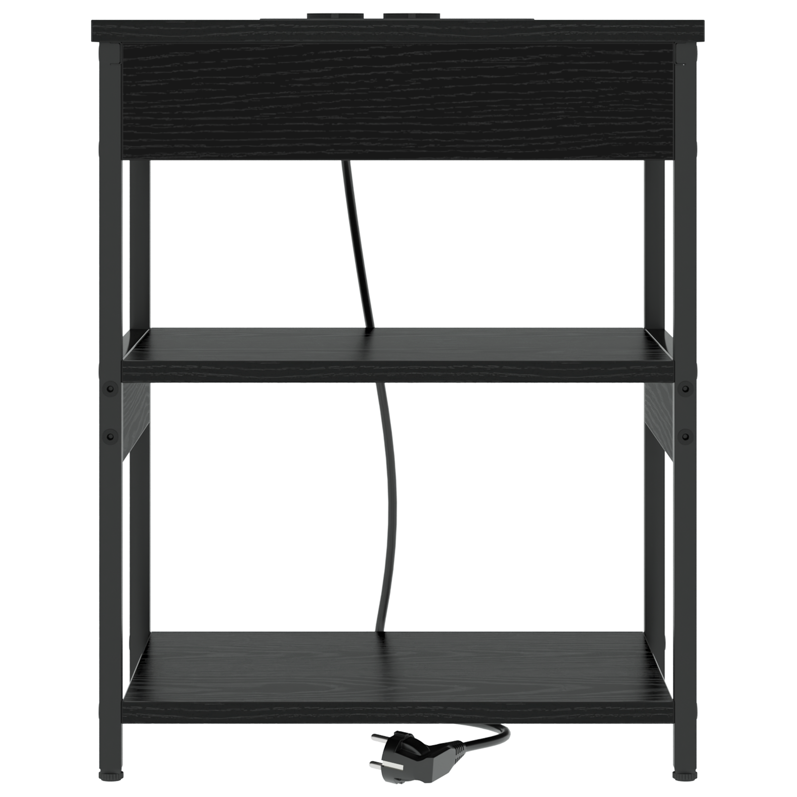 vidaXL Dulap de noapte Stejar negru 41 x 31 x 51 cm Lemn compozit vidaXL Dulap de noapte Stejar negru 41 x 31 x 51 cm Lemn compozit