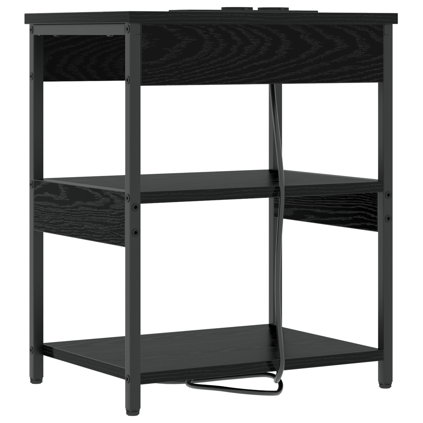 vidaXL Dulap de noapte Stejar negru 41 x 31 x 51 cm Lemn compozit vidaXL Dulap de noapte Stejar negru 41 x 31 x 51 cm Lemn compozit