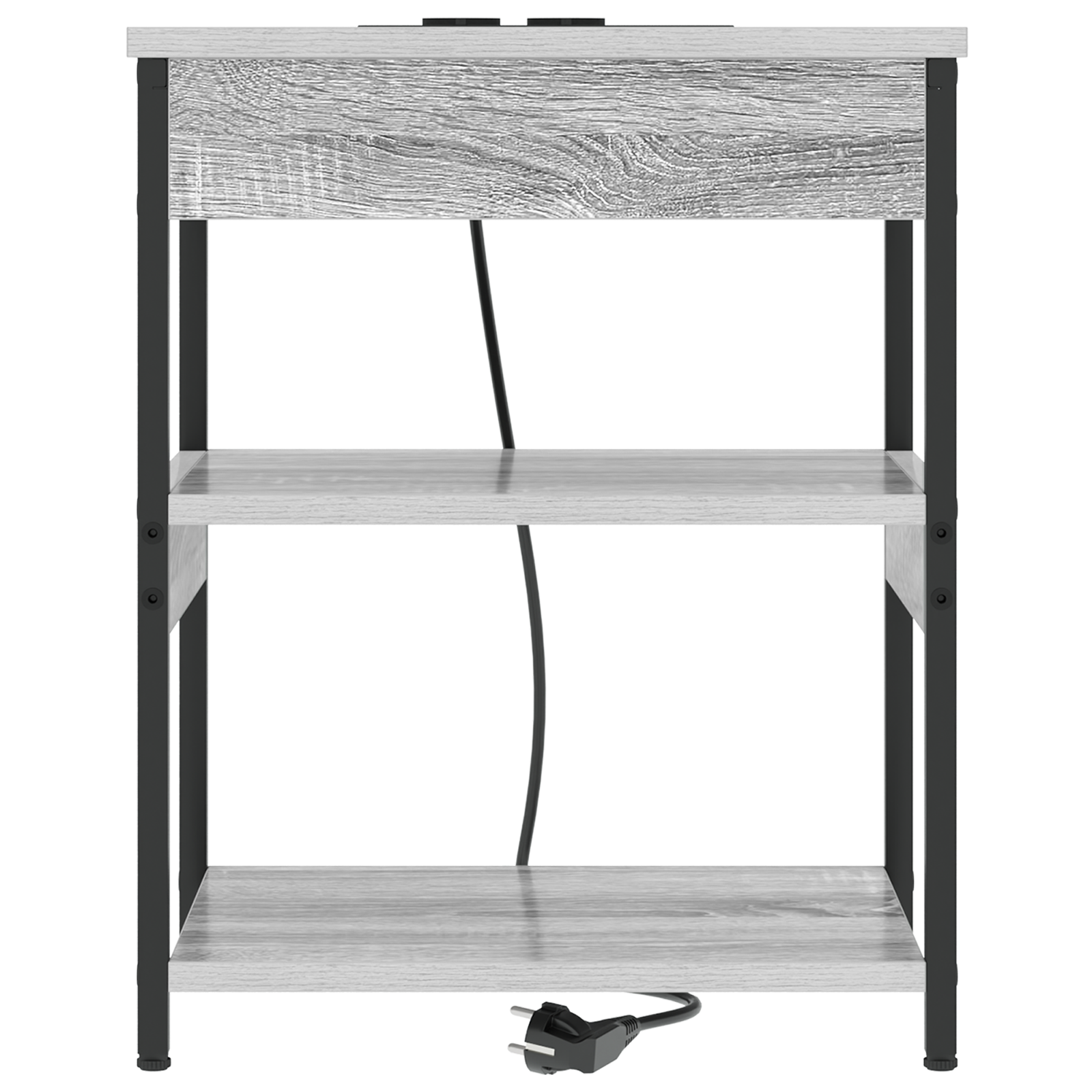 vidaXL Dulap de noapte sonoma gri 41 x 31 x 51 cm Lemn compozit vidaXL Dulap de noapte sonoma gri 41 x 31 x 51 cm Lemn compozit