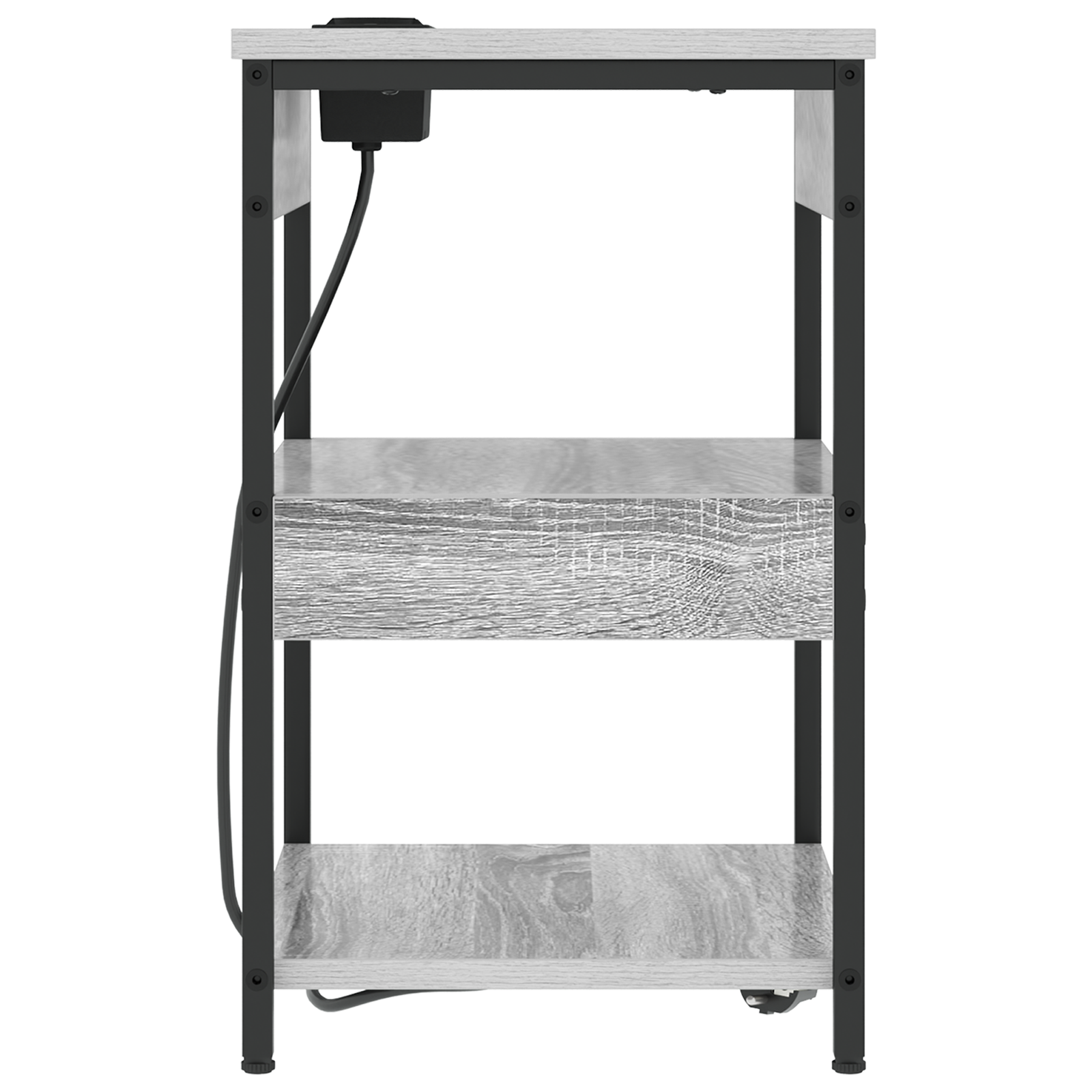vidaXL Dulap de noapte sonoma gri 41 x 31 x 51 cm Lemn compozit vidaXL Dulap de noapte sonoma gri 41 x 31 x 51 cm Lemn compozit