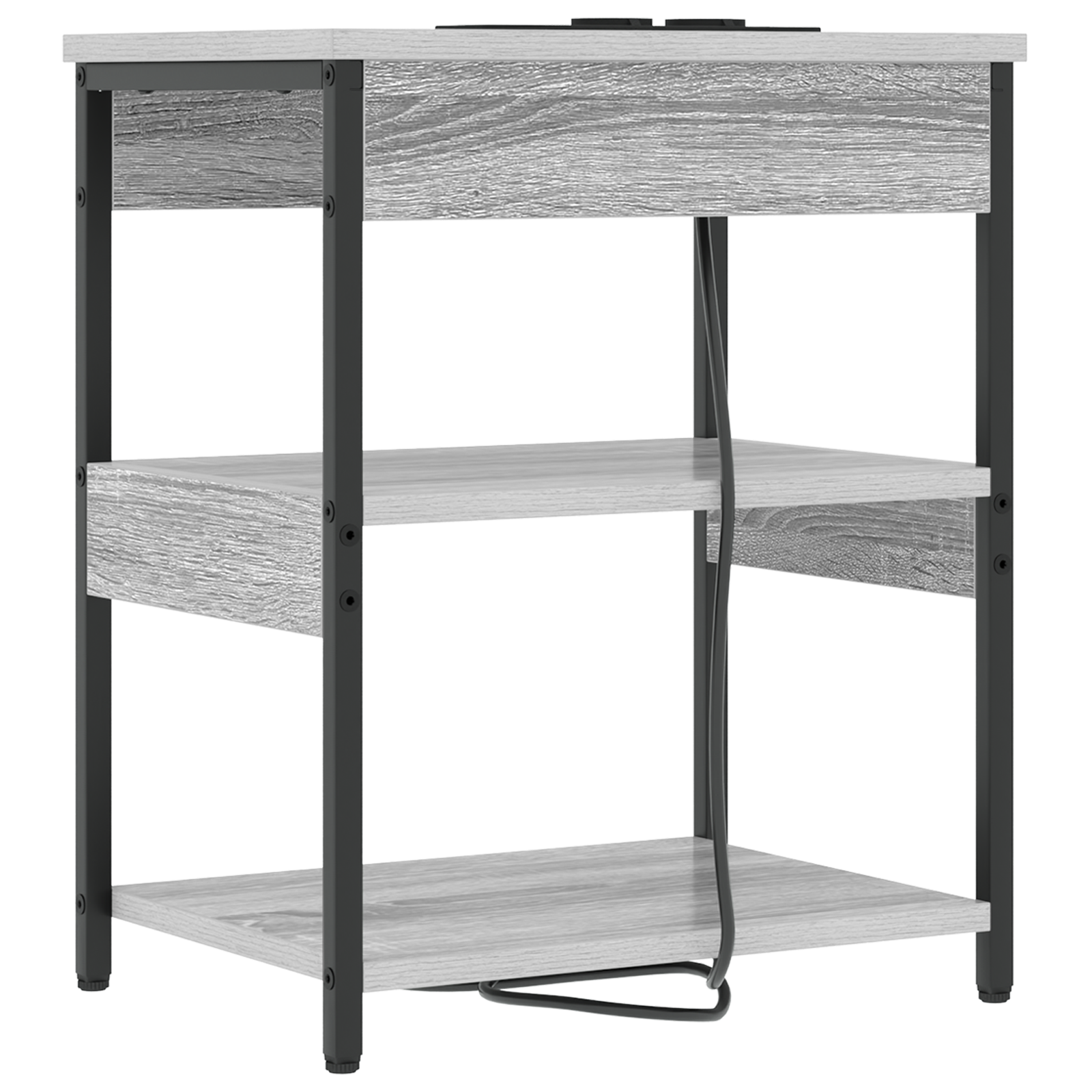 vidaXL Dulap de noapte sonoma gri 41 x 31 x 51 cm Lemn compozit vidaXL Dulap de noapte sonoma gri 41 x 31 x 51 cm Lemn compozit