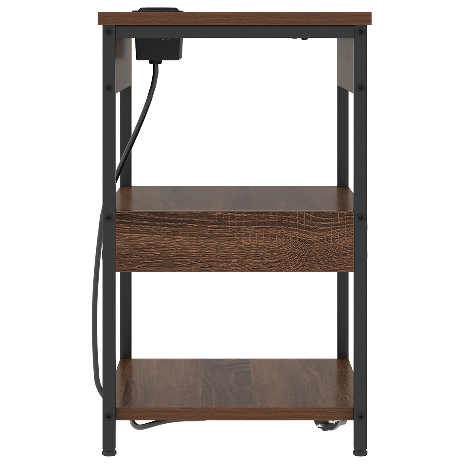 vidaXL Noptiere 2 pcs Stejar brun 41 x 31 x 51 cm Lemn compozit