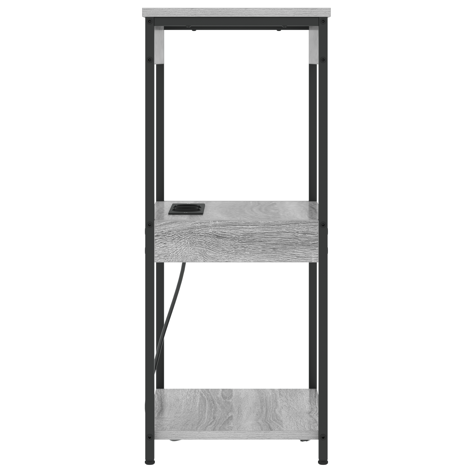 vidaXL Cabinet de noptiere cu stație de încărcare cu raft sonoma gri vidaXL Cabinet de noptiere cu stație de încărcare cu raft sonoma gri
