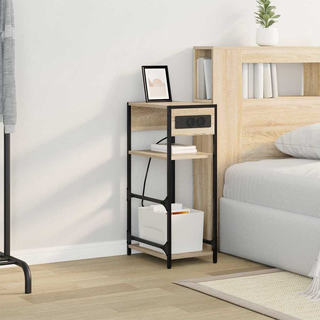 vidaXL Dulap de noapte Stejar sonoma 40 x 27 x 76 cm Lemn compozit vidaXL Dulap de noapte Stejar sonoma 40 x 27 x 76 cm Lemn compozit