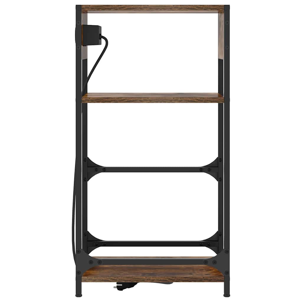 vidaXL Dulap de noapte Stejar afumat 40 x 27 x 76 cm Lemn compozit vidaXL Dulap de noapte Stejar afumat 40 x 27 x 76 cm Lemn compozit