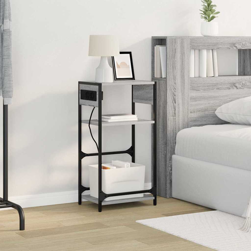 vidaXL Dulap de noapte sonoma gri 40 x 27 x 76 cm Lemn compozit vidaXL Dulap de noapte sonoma gri 40 x 27 x 76 cm Lemn compozit