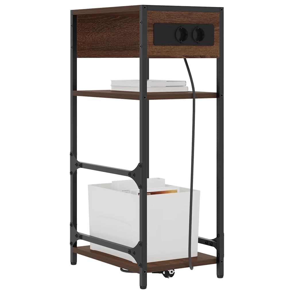 vidaXL Dulap de noapte Stejar brun 40 x 27 x 76 cm Lemn compozit vidaXL Dulap de noapte Stejar brun 40 x 27 x 76 cm Lemn compozit