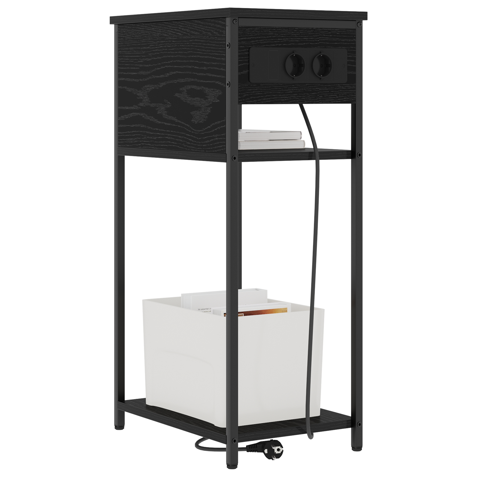 vidaXL Dulap de noapte Stejar negru 28.1 x 40.9 x 75 cm Lemn compozit vidaXL Dulap de noapte Stejar negru 28.1 x 40.9 x 75 cm Lemn compozit