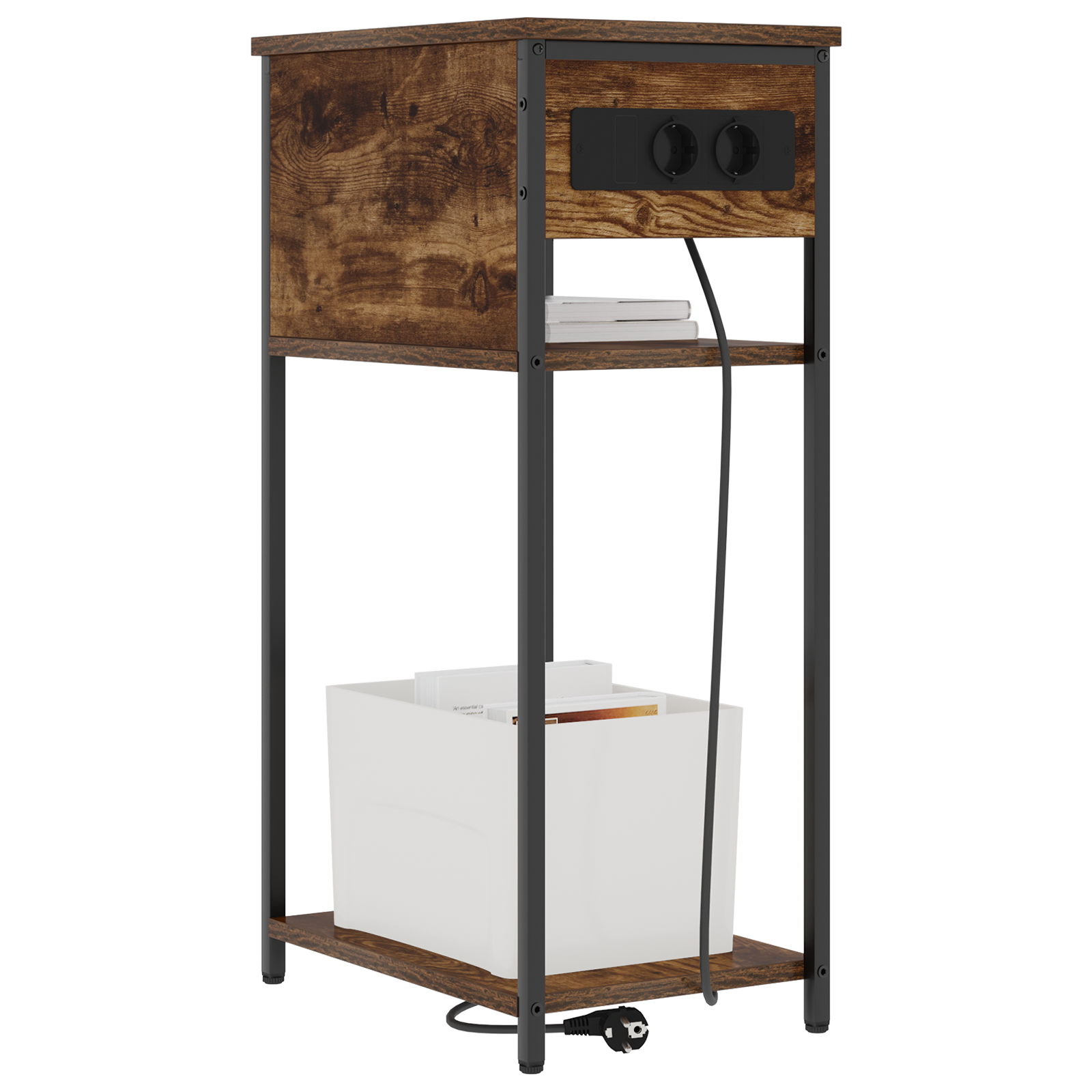 vidaXL Dulap de noapte Stejar afumat 28.1 x 40.9 x 75 cm Lemn compozit vidaXL Dulap de noapte Stejar afumat 28.1 x 40.9 x 75 cm Lemn compozit