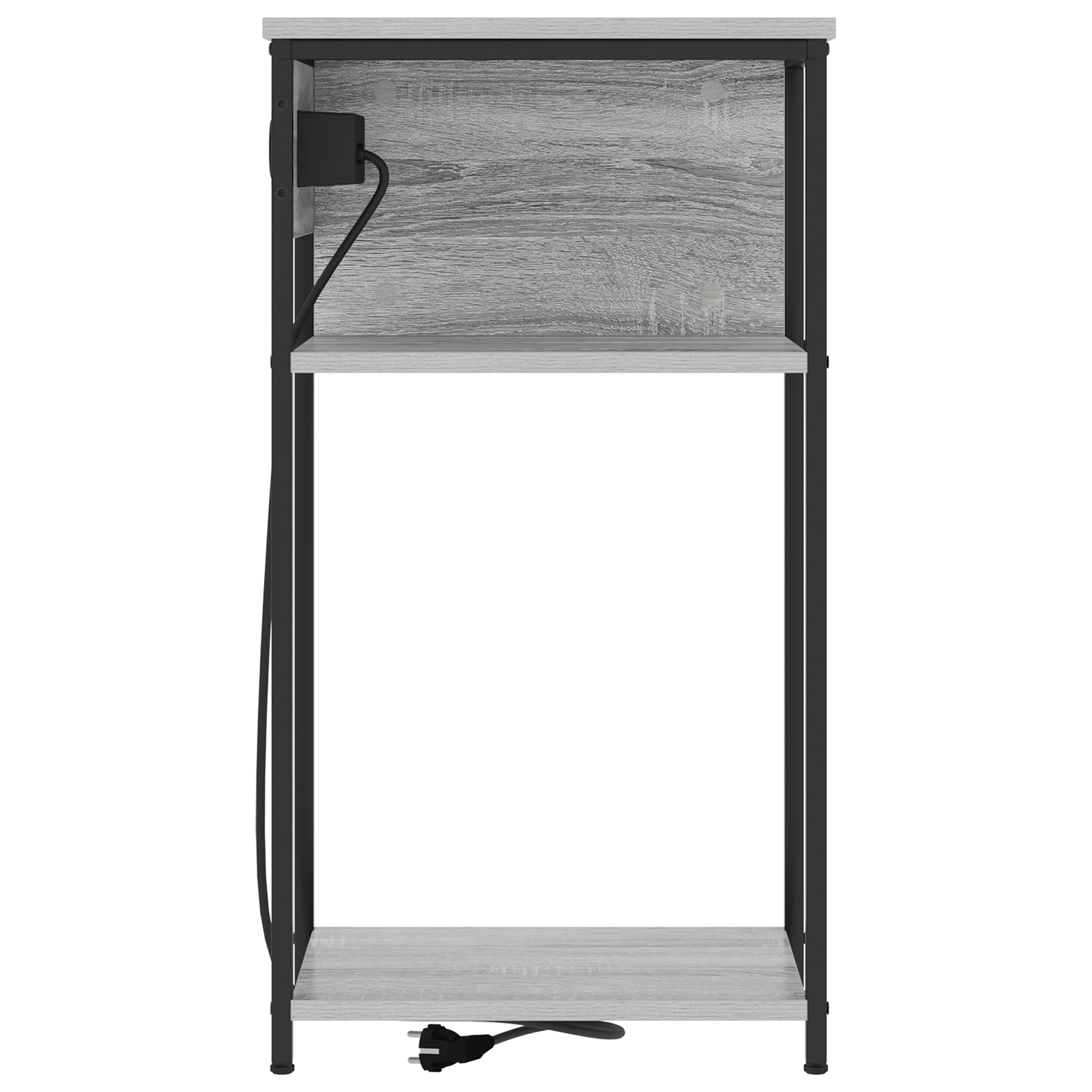 vidaXL Dulap de noapte sonoma gri 28.1 x 40.9 x 75 cm Lemn compozit vidaXL Dulap de noapte sonoma gri 28.1 x 40.9 x 75 cm Lemn compozit