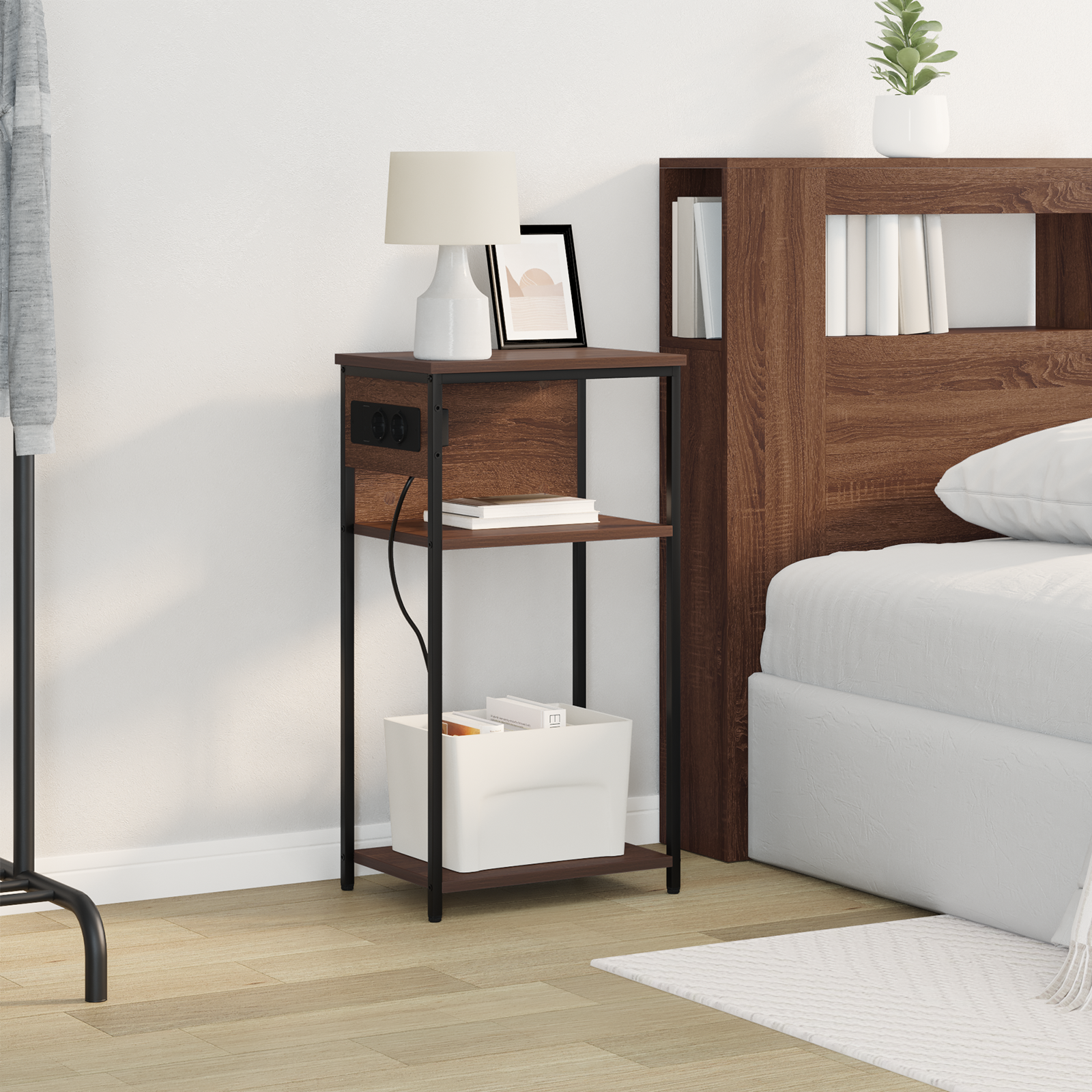 vidaXL Dulap de noapte Stejar brun 41 x 28 x 76 cm Lemn compozit vidaXL Dulap de noapte Stejar brun 41 x 28 x 76 cm Lemn compozit