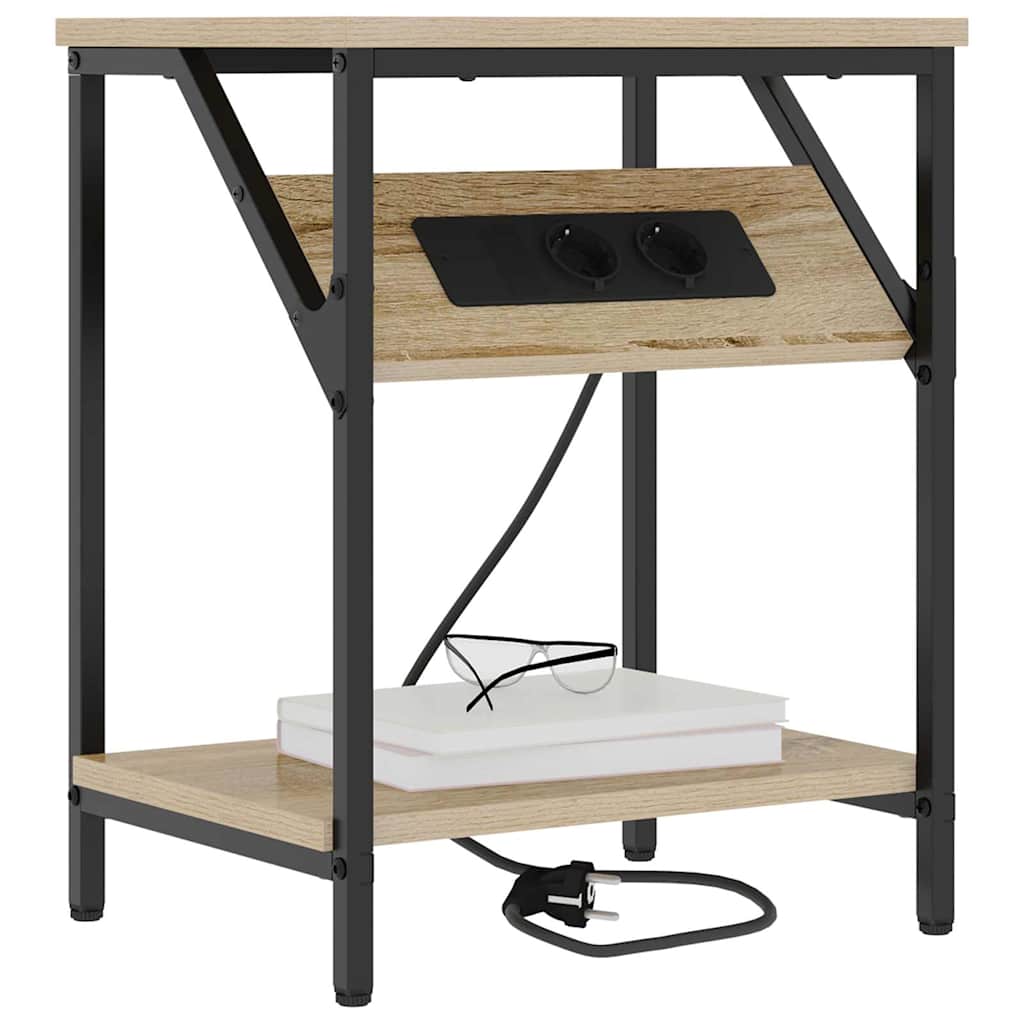 vidaXL Dulap de noapte Stejar sonoma 38 x 30 x 48 cm Lemn compozit vidaXL Dulap de noapte Stejar sonoma 38 x 30 x 48 cm Lemn compozit