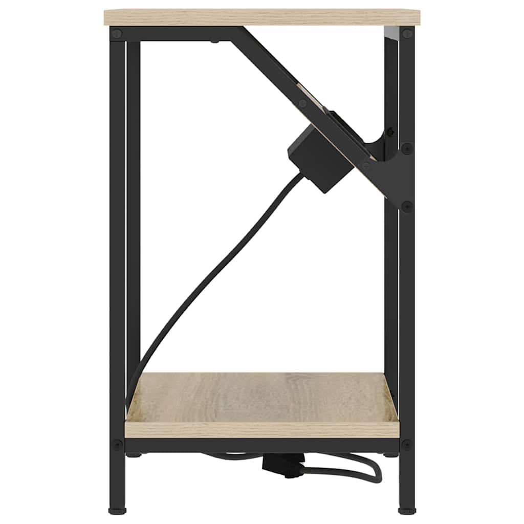 vidaXL Dulap de noapte Stejar sonoma 38 x 30 x 48 cm Lemn compozit vidaXL Dulap de noapte Stejar sonoma 38 x 30 x 48 cm Lemn compozit