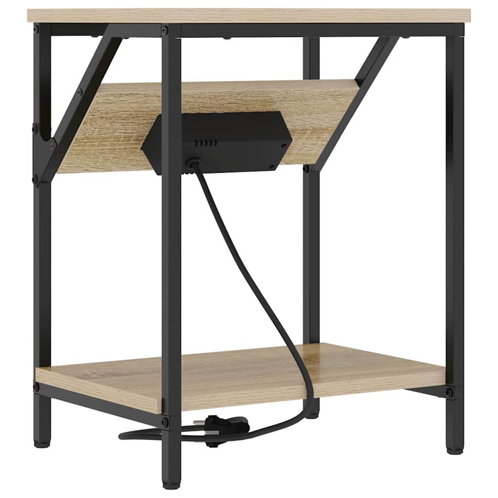 vidaXL Dulap de noapte Stejar sonoma 38 x 30 x 48 cm Lemn compozit vidaXL Dulap de noapte Stejar sonoma 38 x 30 x 48 cm Lemn compozit