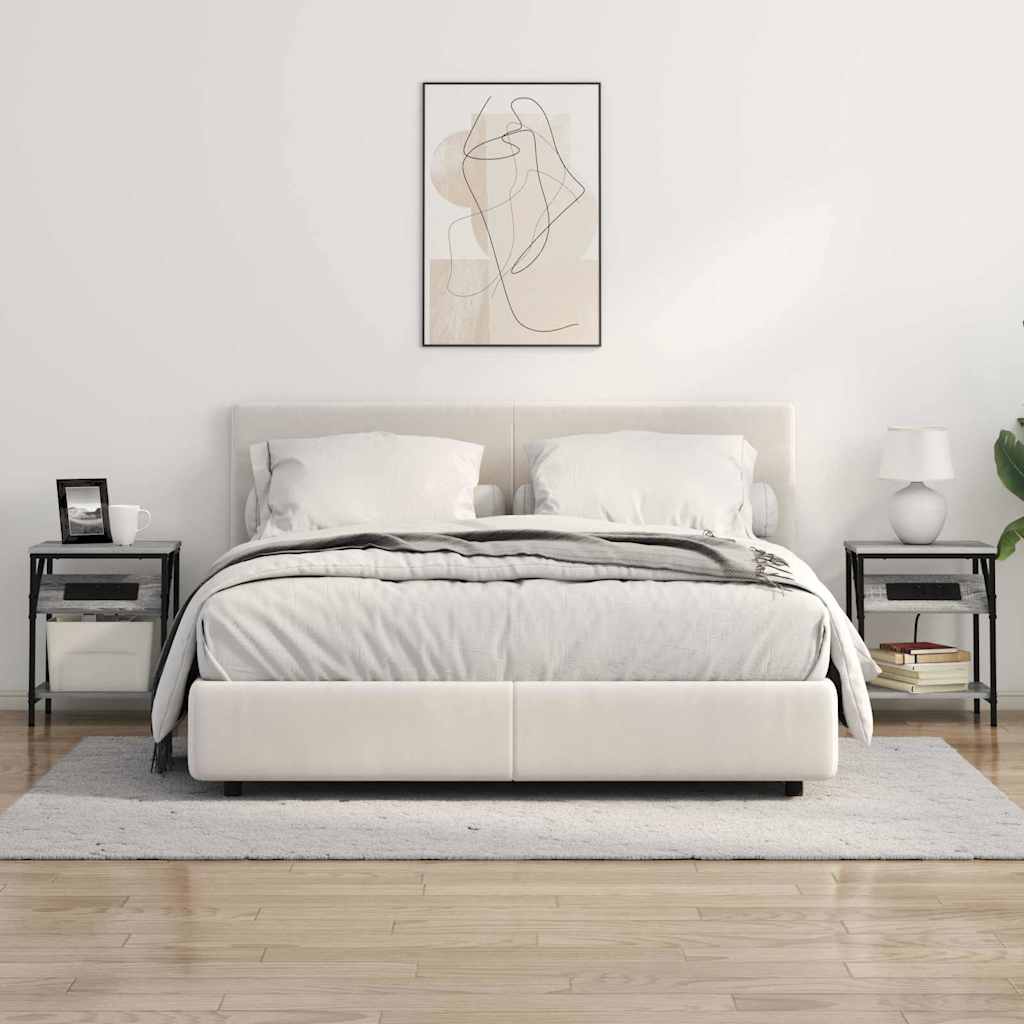 vidaXL Dulap de noapte sonoma gri 38 x 30 x 48 cm Lemn compozit vidaXL Dulap de noapte sonoma gri 38 x 30 x 48 cm Lemn compozit
