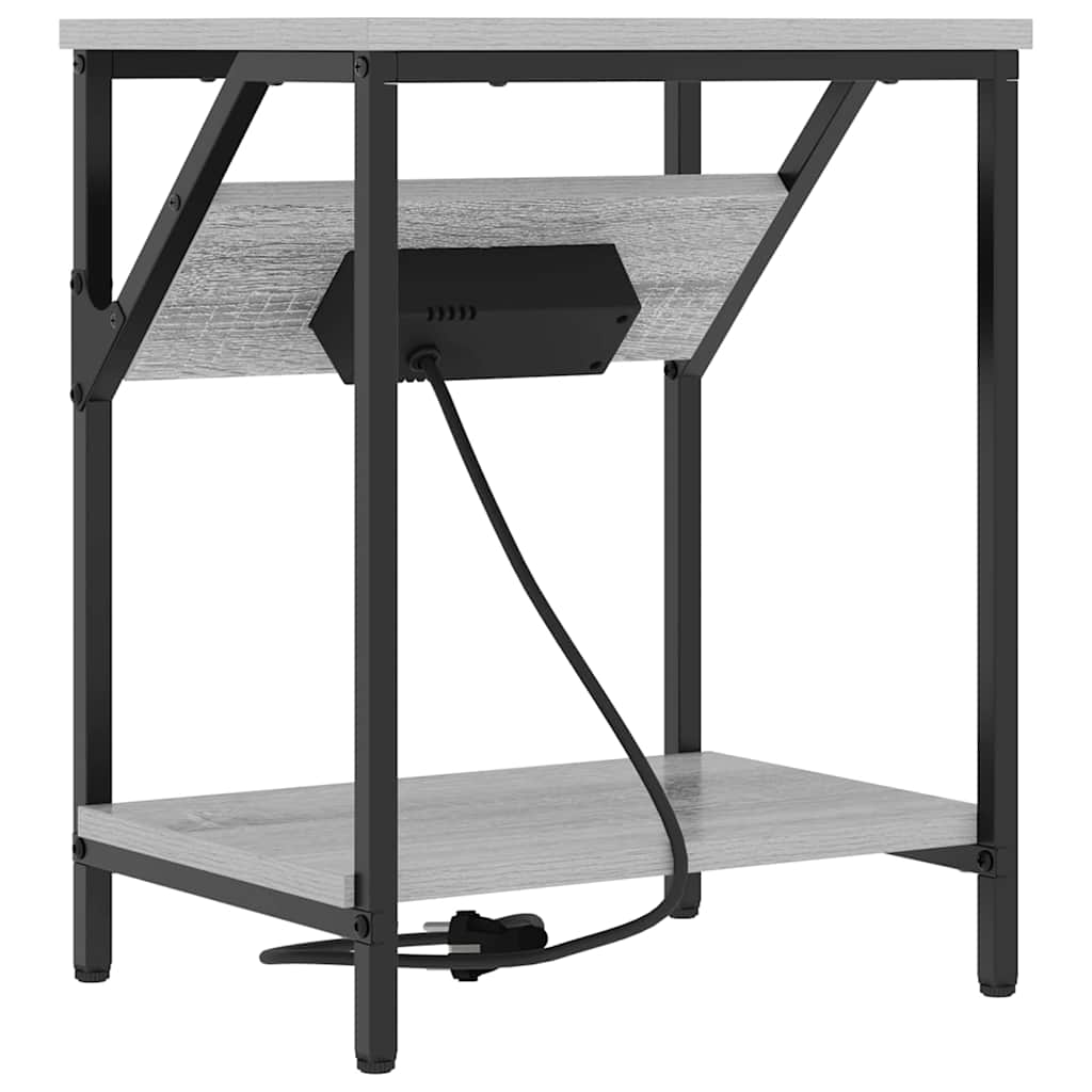 vidaXL Dulap de noapte sonoma gri 38 x 30 x 48 cm Lemn compozit vidaXL Dulap de noapte sonoma gri 38 x 30 x 48 cm Lemn compozit