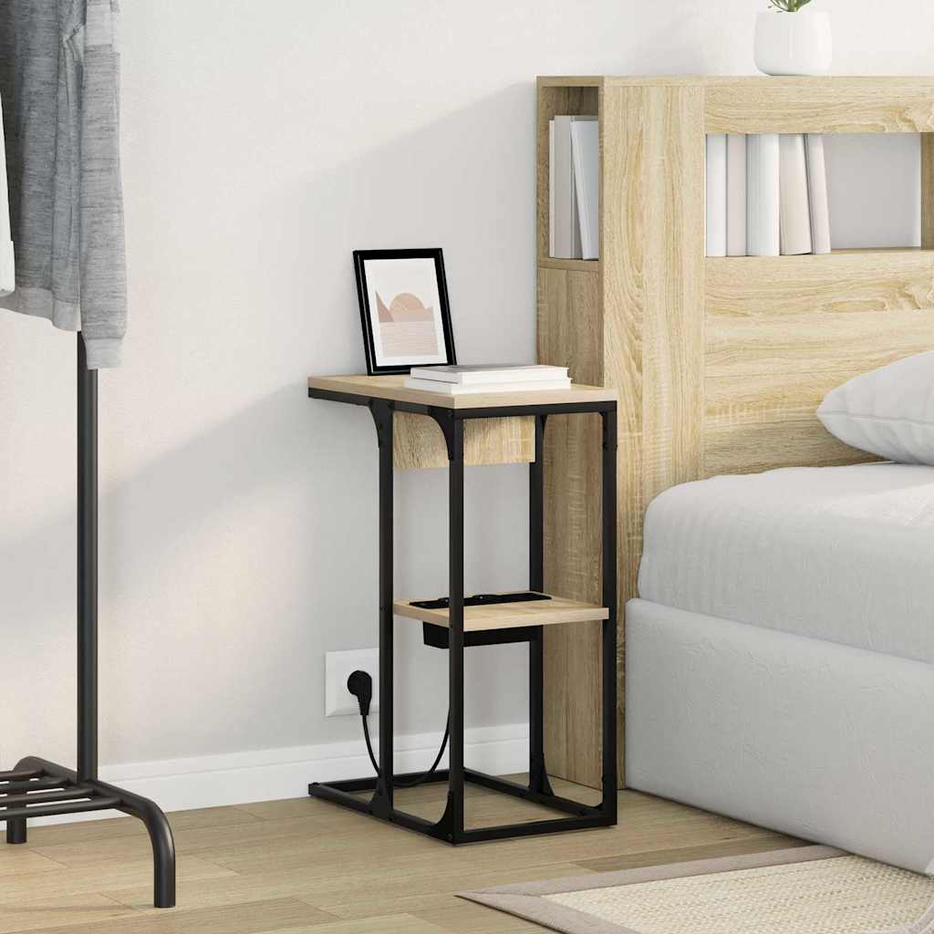 vidaXL Noptieră Sonoma oak 41.5 x 26 x 60.5 cm Lemn compozit