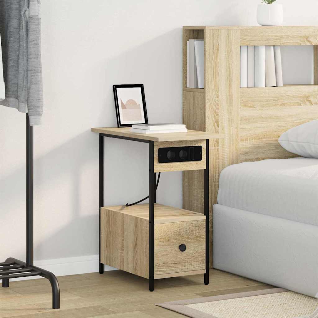 vidaXL Dulap de noapte Stejar sonoma 60 x 30 x 61 cm Lemn compozit vidaXL Dulap de noapte Stejar sonoma 60 x 30 x 61 cm Lemn compozit