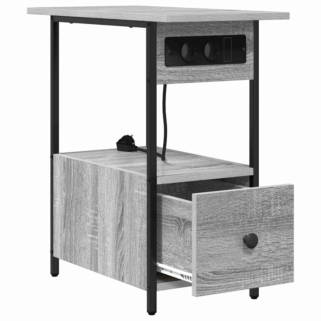 vidaXL Dulap de noapte sonoma gri 60 x 30 x 61 cm Lemn compozit vidaXL Dulap de noapte sonoma gri 60 x 30 x 61 cm Lemn compozit